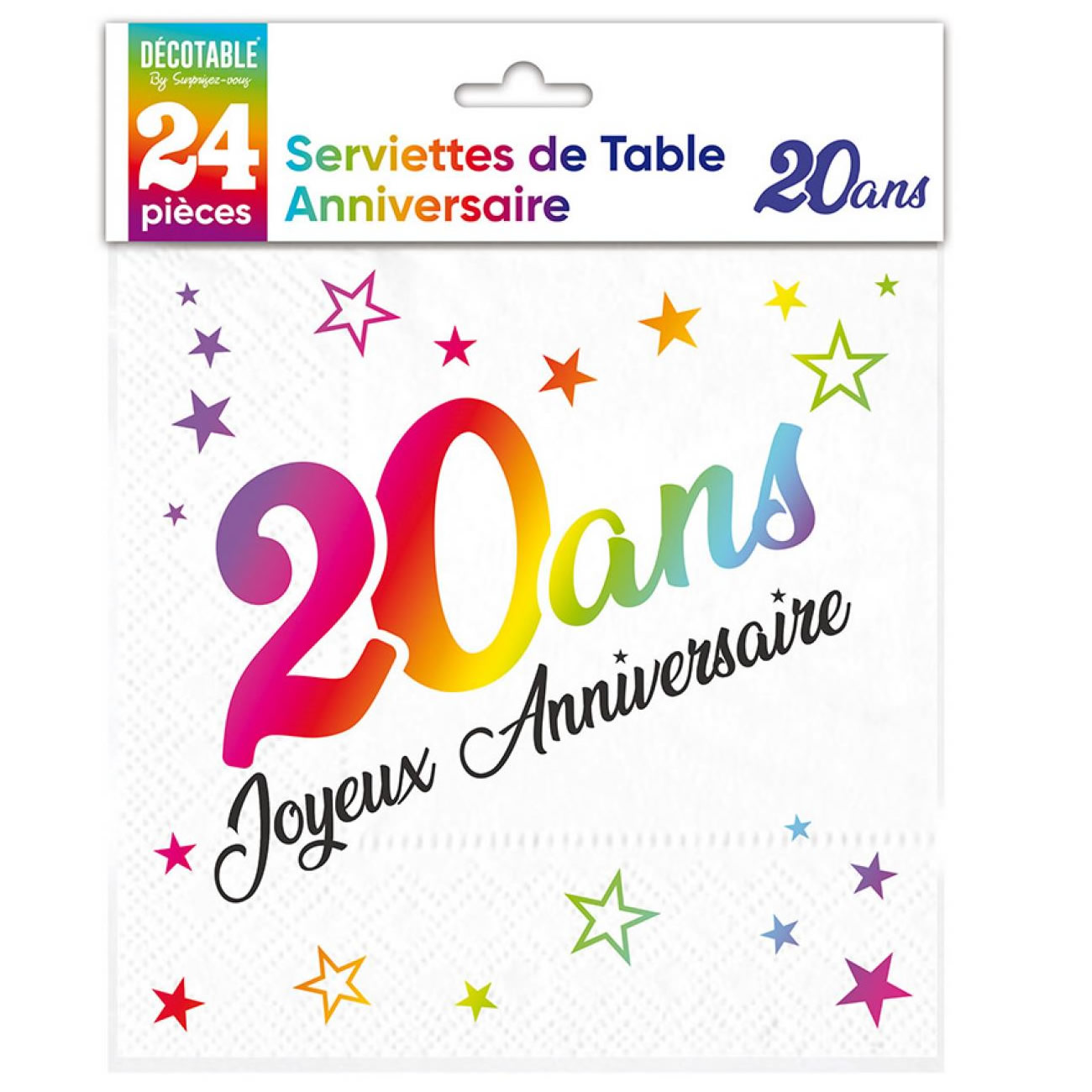 Confettis de table Joyeux anniversaire - Age - Multicolores